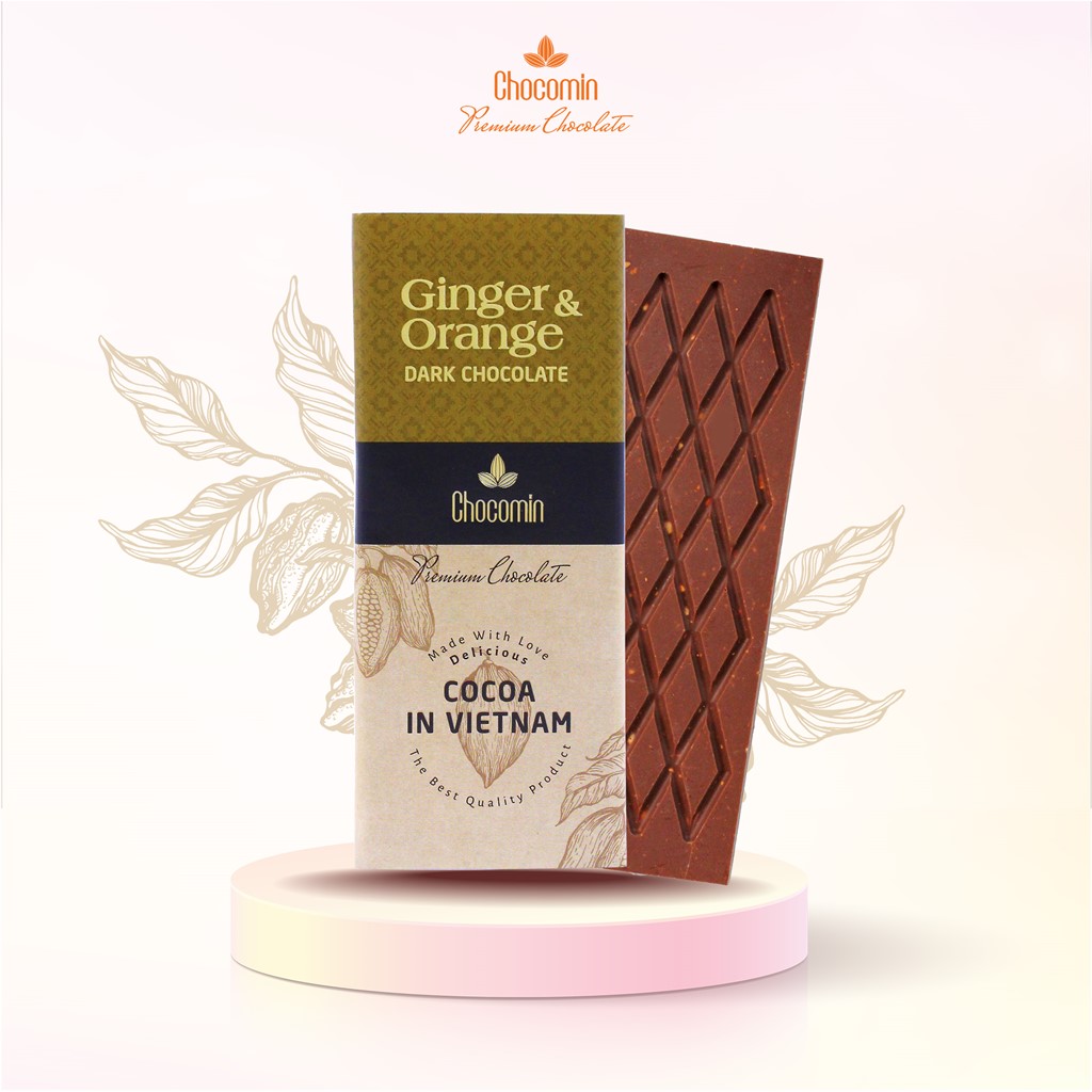 Picture of GINGER & ORANGE DARK CHOCOLATE